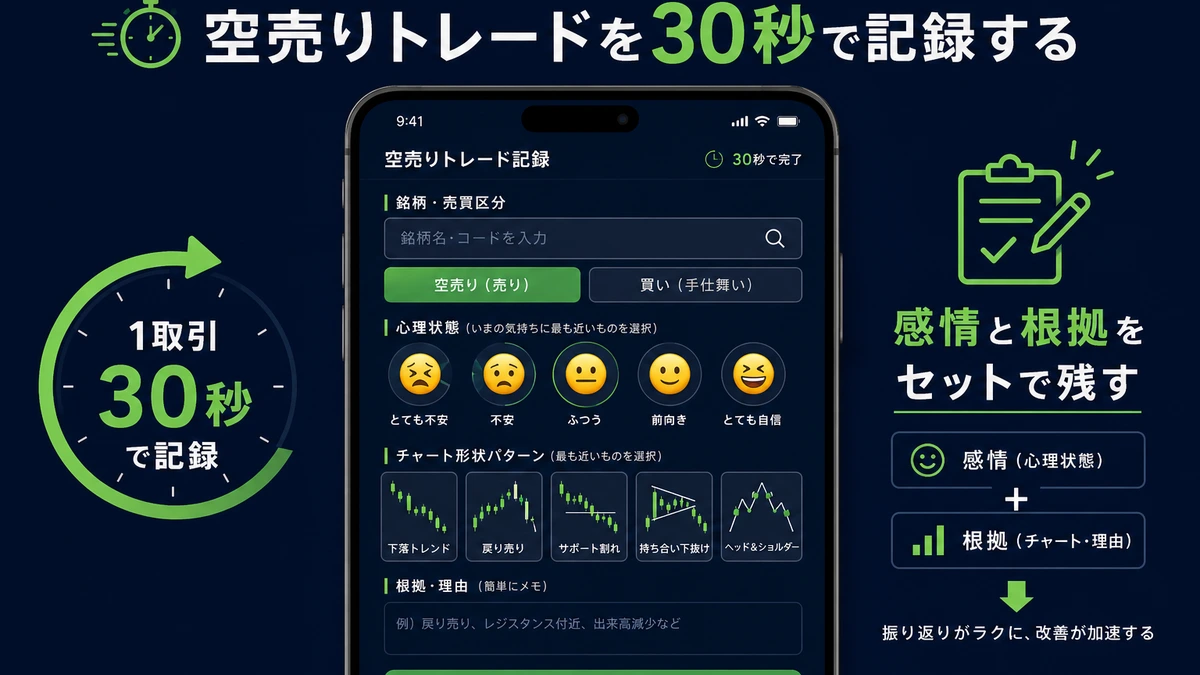 habitre 空売り記録