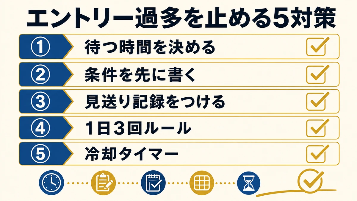 エントリー過多を止める対策