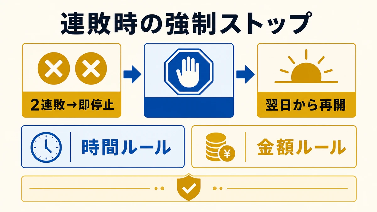 連敗時の強制ストップ