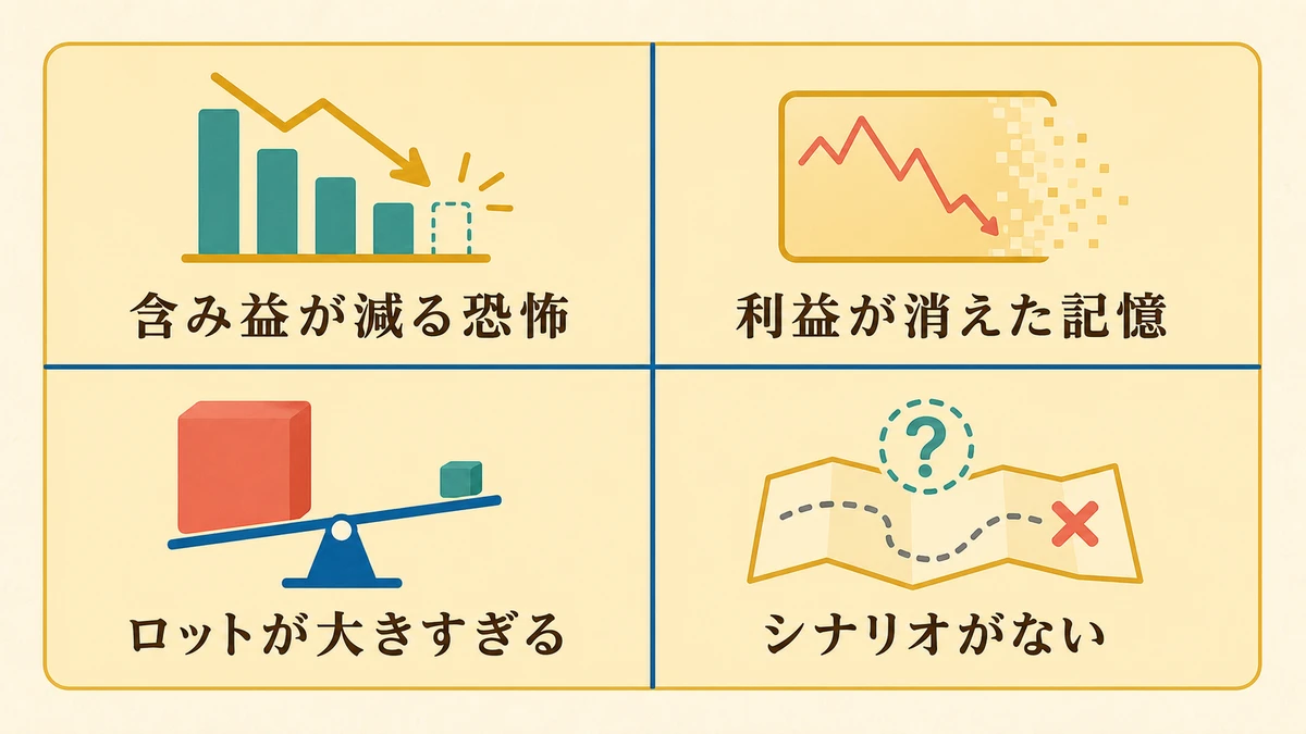 チキン利食いを生む4つの心理