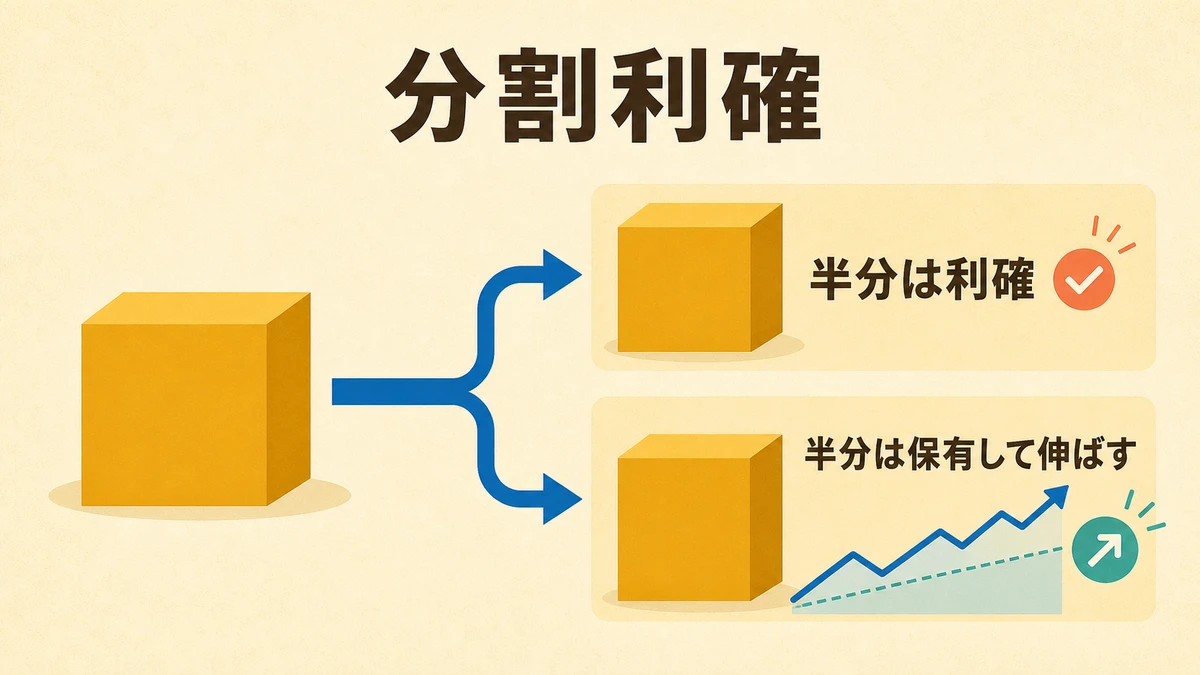 分割利確で利益確保と利伸ばしを両立する