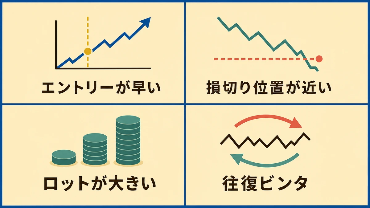 損切り貧乏になる4つの原因