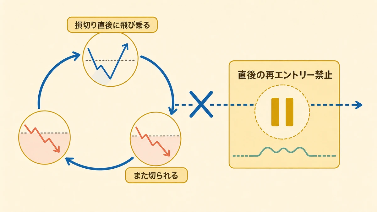 往復ビンタを止めるクールダウンの仕組み